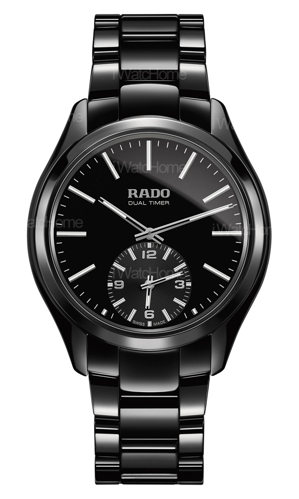 HyperChrome皓星系列黑色高科技陶瓷觸控雙時區腕錶